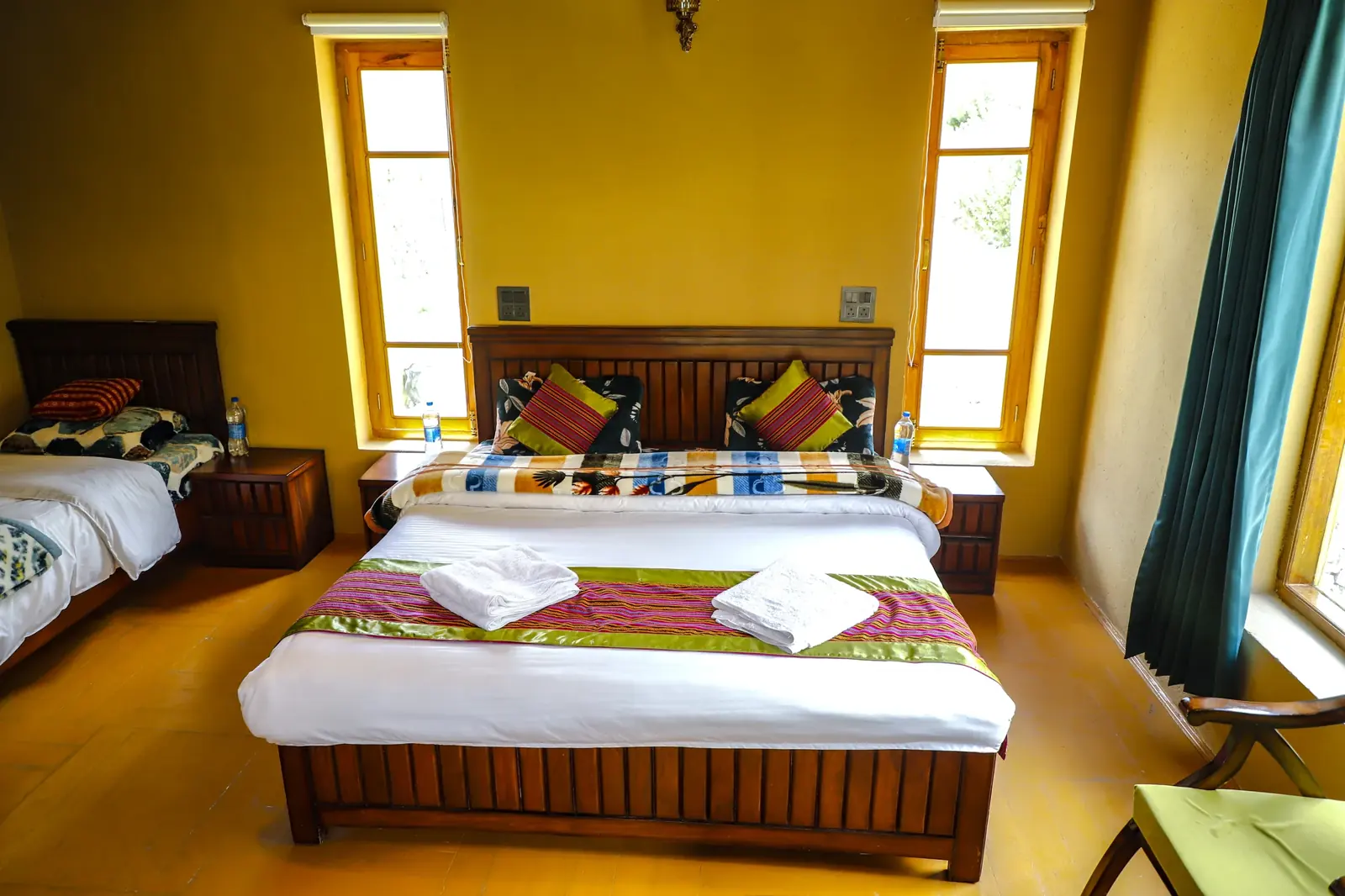 Super Deluxe room in warm ochre